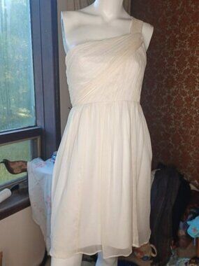 J.Crew Silk Dress 4 one shoulder